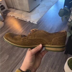 Classic Brown Suede Men's Brogues